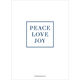 Navy Peace Love Joy Gold Foil Holiday Photo Cards Image 3 of 6